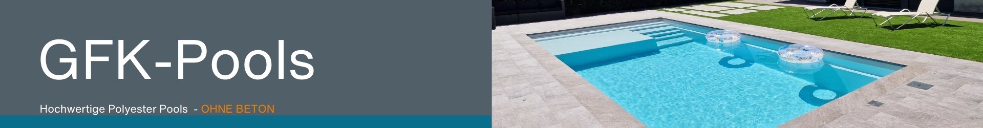 GFK Polyesterpools ohne Beton GFK Polyesterpools ohne Beton