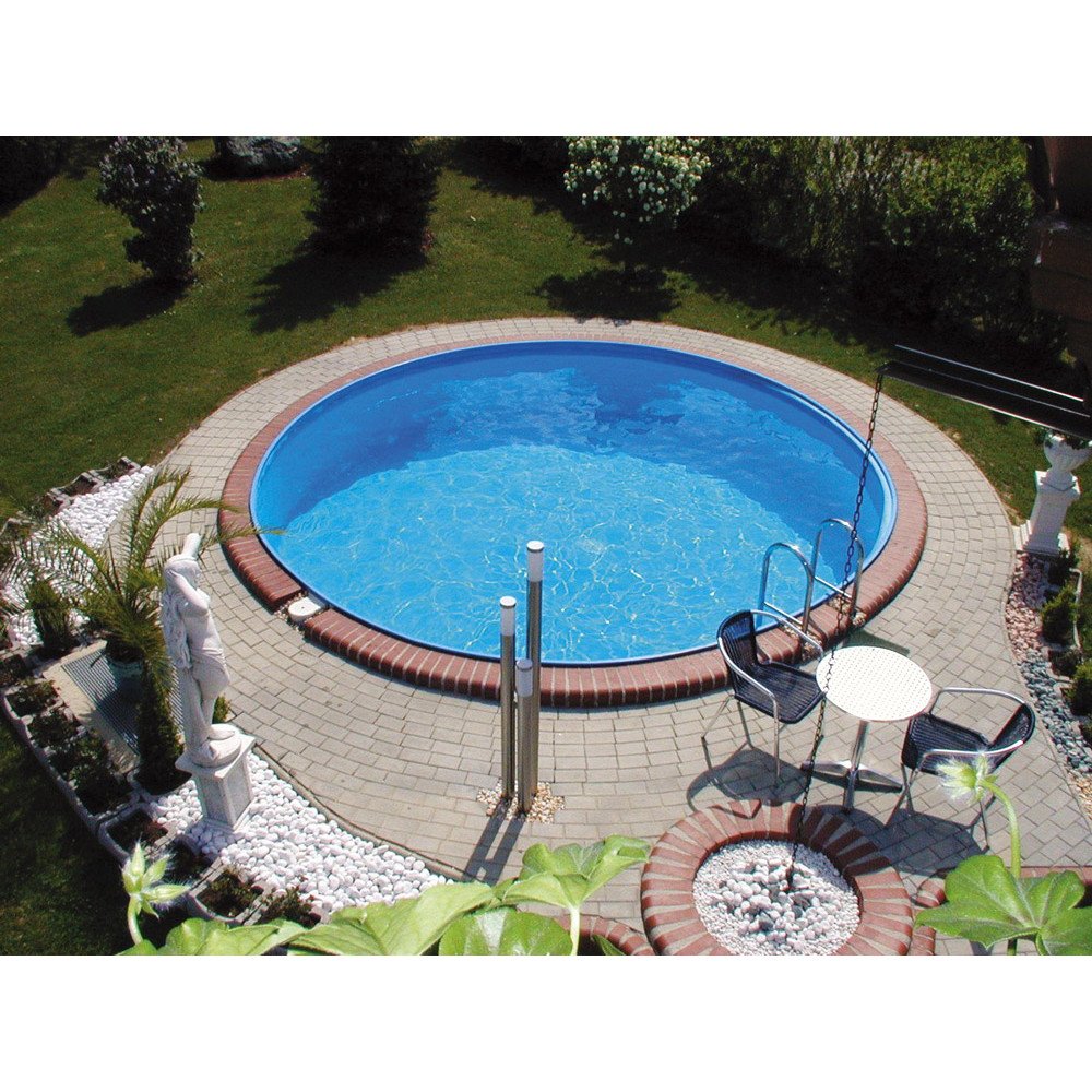 Stahlwandpool Rund 3m