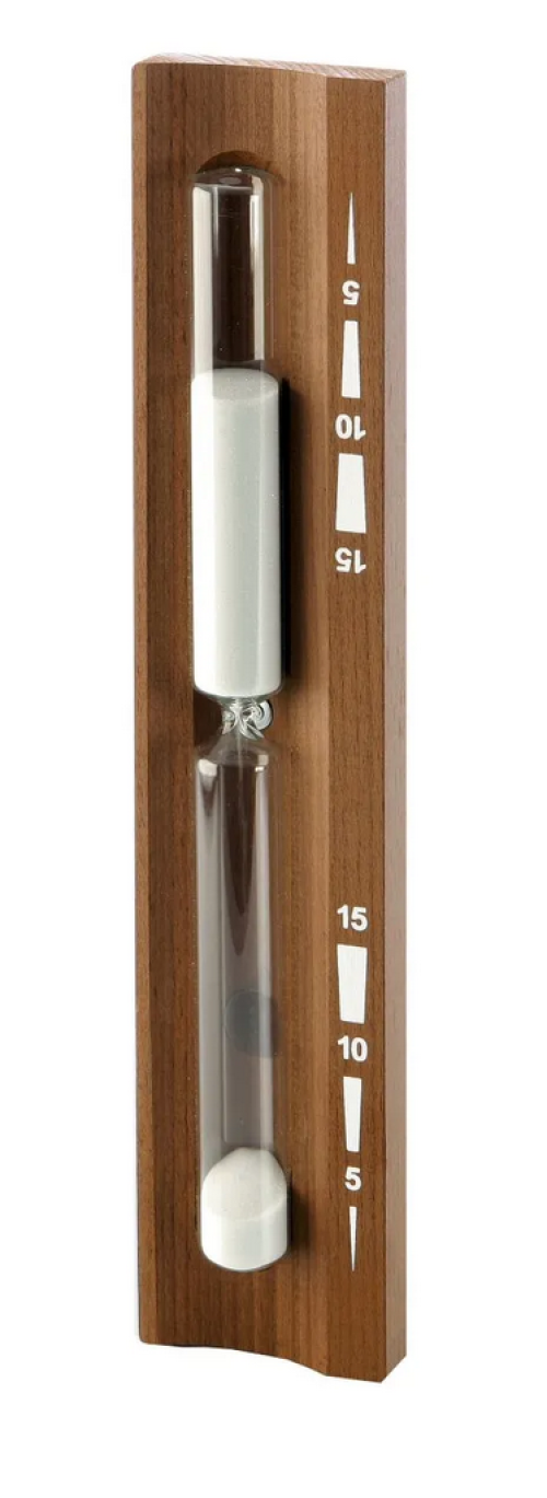 Sanduhr - weißer Sand Eliga - Thermoholz