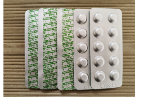 Ersatztabletten RAPID DPD N°1 für Messung des freien Chlorgehalts, 50 Stück