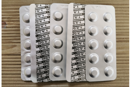 Ersatztabletten DPD N°4 für PoolLab 1.0, 50 Stück, Photometer für Aktivsauerstoff Messung