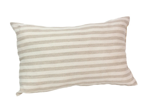 Saunakissen gestreift beige