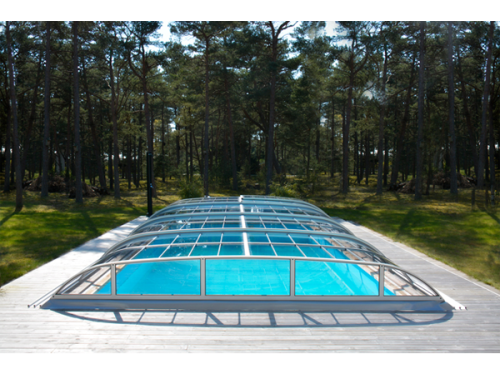 Dallas B Klarglas 4mm - Poolüberdachung 860 x 520 x 100 cm BOX