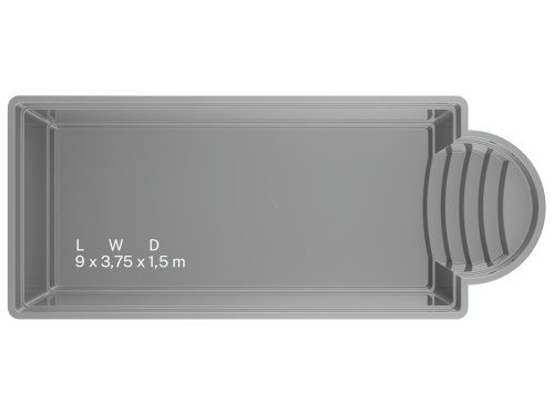 Ampron ROMA 90 - Ceramic Pool 900 x 375 x 150cm
