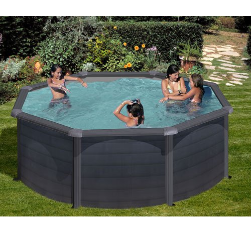 Gre Stahlwandpool Anthracite