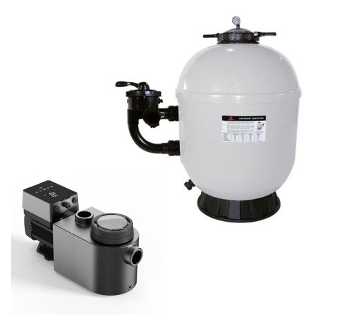 Sandfilter Superpool Klassik Side Mount D 500 mm + Aquark Inverpro IP20 Inverterpumpe