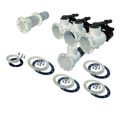Neptun Massagestation ABS Einbausatz 3 Düsen