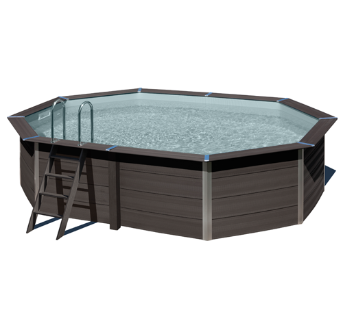Gre Composite Aufstellpool Octo 524 x 386 x 124 cm