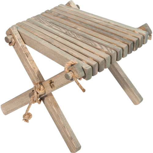 EcoFurn Lilli Hocker in Esche Grau