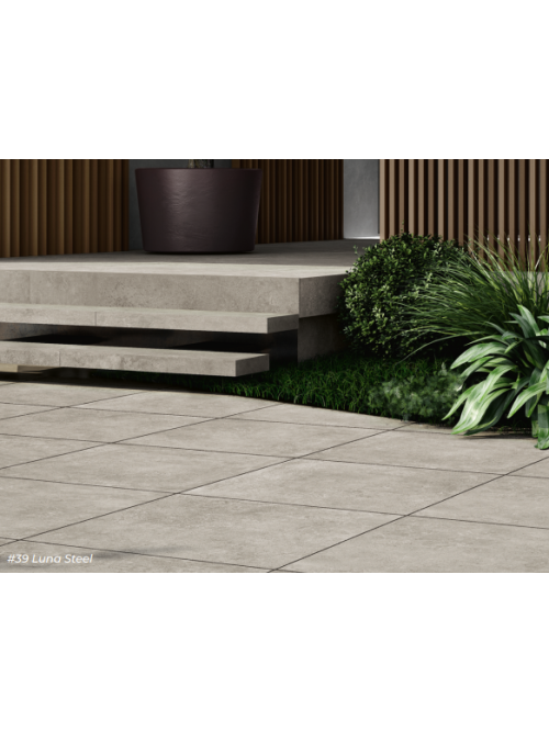 Luna Steel Ceramica Terrassenplatten von Scandi-Roc