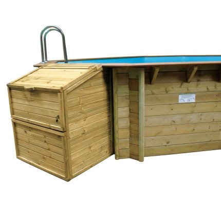 Anbau - Technikschacht H 133 cm für Holzpools 