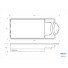 Ampron GENOVA 90 - Ceramic Pool 900 x 380 x 150cm