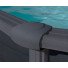 Gre Stahlwandpool Graphit Handlauf