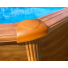 Gre Stahlwandpool Holzoptik Handlauf