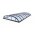 KLASIK_PRO_CLEAR_B  Überdachung, 4 Elemente, 4mm PC Klarglas