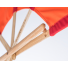 Saunagut Aufgussfächer Standard Farbe Rot/Orange