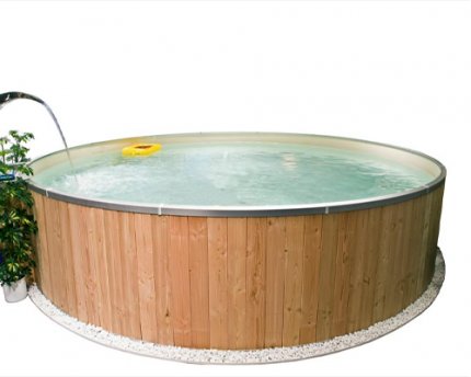 FUNWOOD POOLS - Rundbecken mit Holzverkleidung