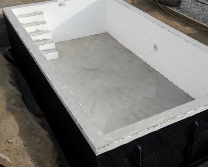 Styropor Pool - Bausatz mit Styroporsteinen