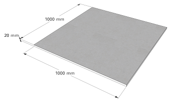Terrassenplatten 100x100x2cm