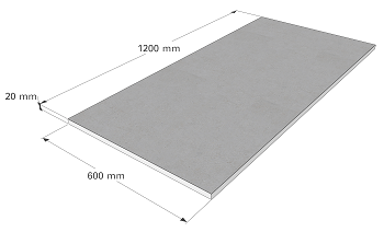 Terrassenplatten 120x30x2cm