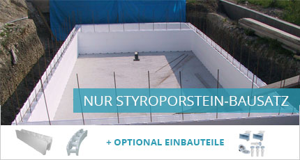 Styropor Steine für Styroporpool